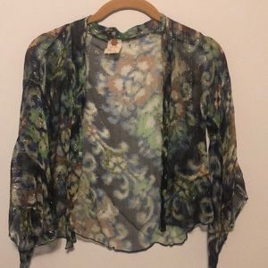 FreePeople Sheer Geometric Shawl